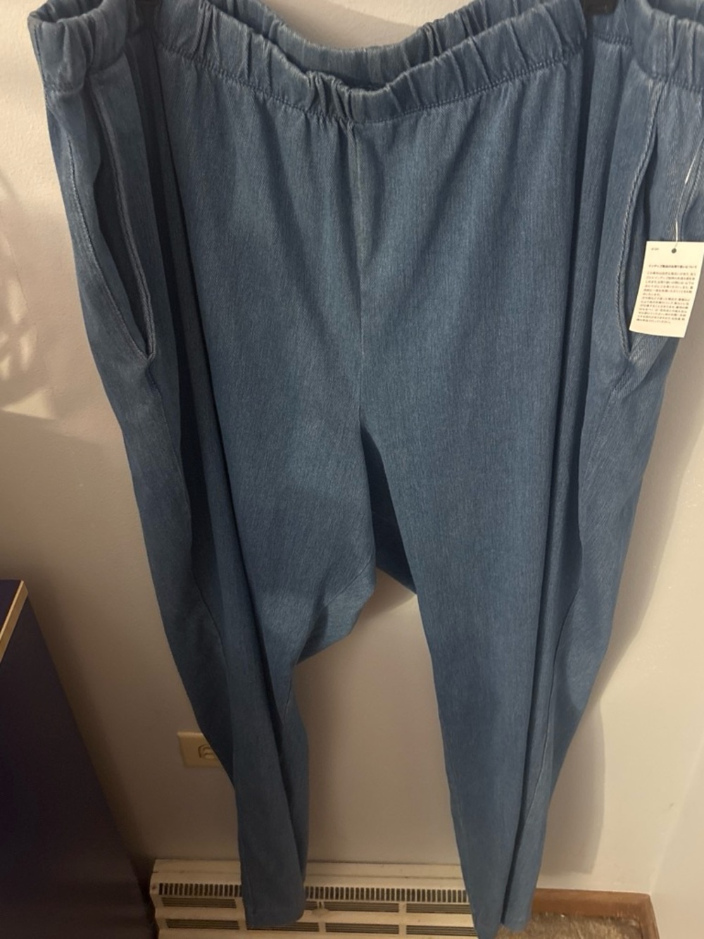 Lands' End Light Blue Elastic Waist Jeans - Picture 2 of 2